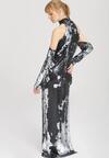 Czarno-Srebrna Sukienka Elodie - Limited Edition