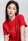 Czerwony T-shirt Technology
