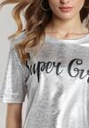 Srebrny T-shirt Byers