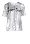 Srebrny T-shirt Byers
