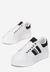 Biało-Czarne Sneakersy Elashor