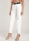 Białe Jeansy Mom Fit Adomene