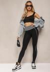 Czarno-Niebieskie Legginsy Sabrigoria