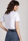Biały T-shirt Leucedice