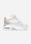 Biało-Niebieskie Sneakersy Annais