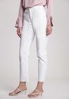 Białe Jeansy Mom Fit Delmaxie