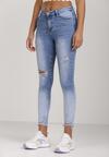 Niebieskie Jeansy Skinny Daphinohre