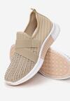 Beżowe Buty Sportowe Palamia
