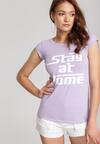 Jasnofioletowy T-shirt Loraisea