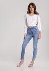 Niebieskie Jeansy High Waist Sirelura