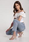 Niebieskie Jeansy Straight Leg Pallegale