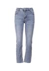 Niebieskie Jeansy Straight Leg Pallegale