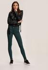 Zielone Jeansy Slim Aetheles