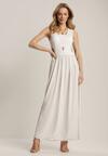 Biała Sukienka Crepheshi