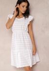 Biała Sukienka Olithacia