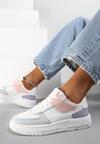 Biało-różowe Sneakersy Amarhele