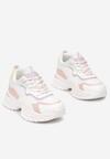 Biało-Różowe Sneakersy Actania