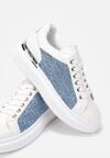 Biało-Niebieskie Sneakersy Kephehe