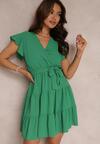 Zielona Sukienka z Paskiem Phaedrialla