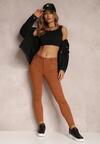 Brązowe Spodnie Skinny Eulalia