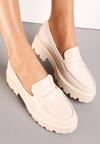 Jasnobeżowe Mokasyny Dansitu
