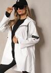 Jachetă albă oversize tip windbreaker Ceshela