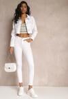 Białe Jeansy Skinny z Efektem Push Up Karinali