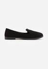 Mocasini Negri cu Perforatii Decorative pe Talpa Joasa Laurielle