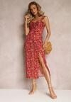 Rochie Midi Visinie cu Imprimeu Floral Gllerdia
