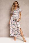 Rochie Violetă Tip Plic Maxi cu Elastic în Talie și Curea Elastică Valerisa
