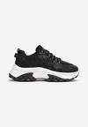 Sneakers Negri Platforma cu Șiret și Glezniera Amelm