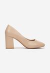 Bej Clasic Pantofi cu Toc Mogha