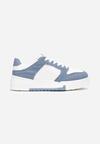 Sneakers Alb-Bleu cu Inserții Decorative Jeffeed