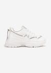 Sneakers Albi cu Șiret Decorativ cu Pietre Strass Babeset