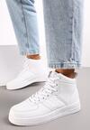 Sneakers Albi cu Șireturi peste Gleznă Lincea
