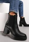 Botine negre cu toc Gofaria