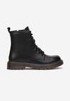 Botine Negre Workery cu Talpă Groasă Inroca