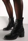 Botine Negre cu Toc Mic Zenaide