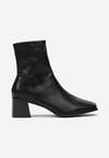 Botine Negre cu Toc Mic Sileurie