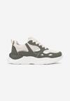 Sneakers Verde Înainte de Glezna pe Talpă Groasă Milapena