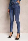 Niebieskie Jeansy Skinny High Waist Tegelle