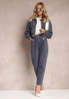 Niebieskie Jeansy High Waist o Fasonie Mom Fit Petitlla