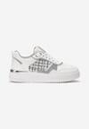 Sneakers Albi Saini cu Inserție din Material Tweed