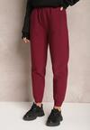 Pantaloni Tricotati Visiniu Cu Elastic In Talie Matrila