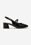 Botine negre cu vârf pătrat și cataramă Virilen
