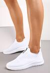 Białe Siateczkowe Buty Sportowe z Profilowaną Wkładką Zirlia