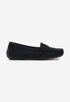 Mocasini Albaștri Plat din Imitatie de Căprioară Eraella