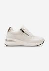 Sneakers Albi pe Platformă cu Fermoar Scurt Yurgia