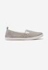 Teniși negri slip-on cu talpă plată și dungi Avelinta