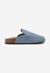 Papuci Albastri Slip-On cu Talpa de Plută tip Mocasini Setinda